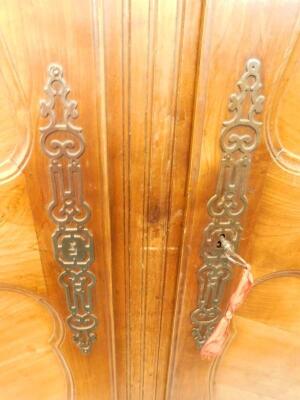 A 19thC French fruitwood armoire - 3