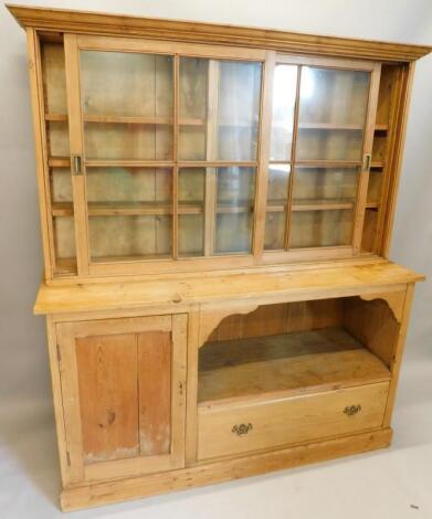 A reclaimed pine dresser