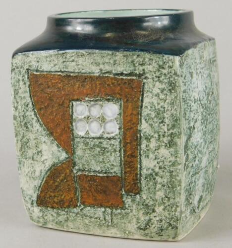 A Troika cube shaped vase