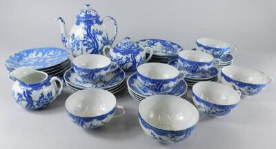 A Japanese egg shell porcelain part tea service