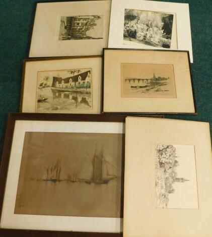 19thC and later etchings and prints