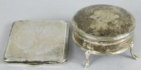 Two items containing silver