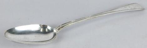 A George IV silver Old English basting spoon