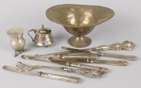 A collection of continental silver plate etc.