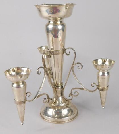 A George V silver epergne