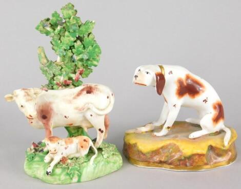 Two Staffordshire 19thC porcelain figures