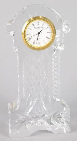 A Waterford crystal quartz mantel timepiece