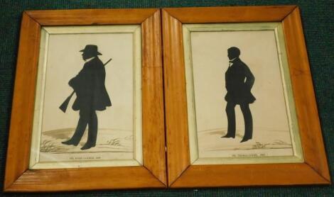 19thC School. Silhouette of Mr Joshua Godsil and Mr Thomas Godsil