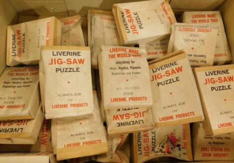 A large quantity of Liverine promotional puzzles