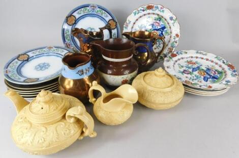 Miscellaneous items of pottery