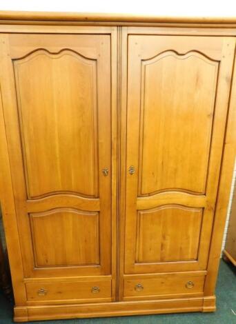 A French style oak armoire