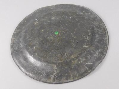 An 18thC lead plate - 2