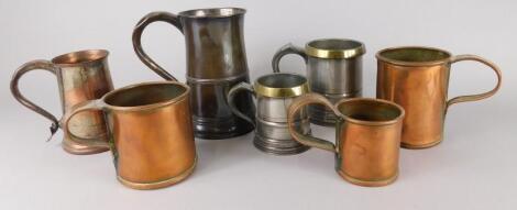 A collection of pewter