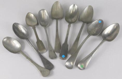 Three 19thC Old English and other pattern spoons