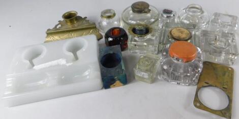 A collection of inkwells