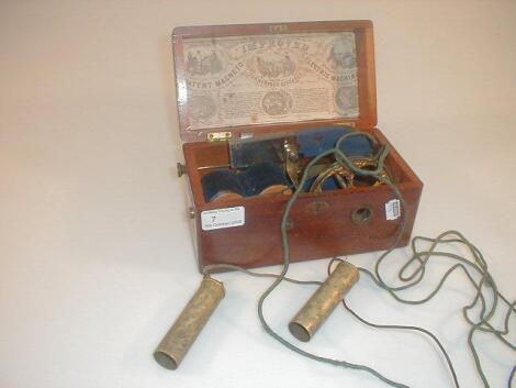 A late 19thC patent Magneto - Electric Machine