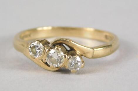 A 9ct gold dress ring