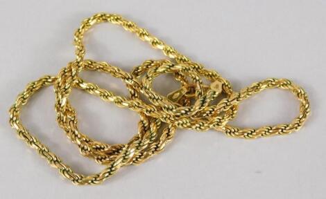 A rope twist chain