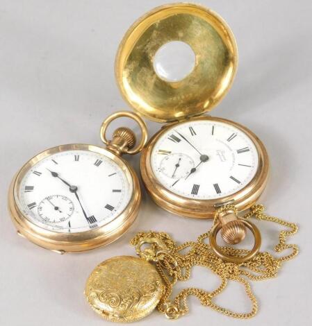 Three pocket watches