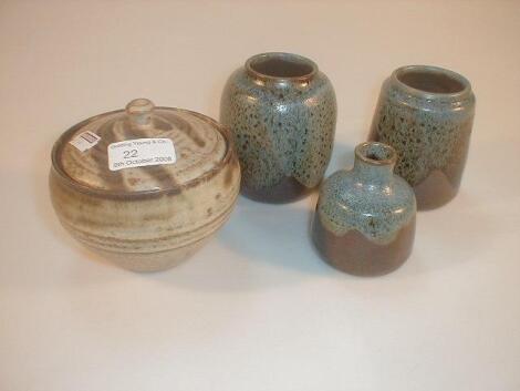 An Anchor Pottery stoneware bowl and cover