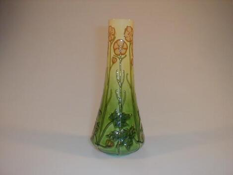 A Mintons type pottery vase