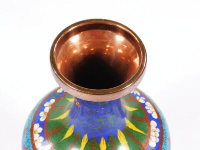 A 20thC cloisonne vase - 5