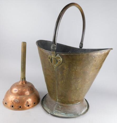 A copper coal helmet