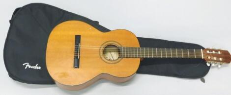 A 20thC Spanish Eveli Dominguz acoustic guitar