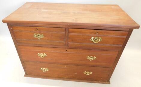 A 19thC mahogany chest of drawers