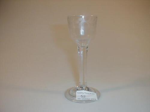 An 18th Century wine glass