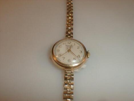 A ladies Rotary 1930/40's 9ct gold bracelet watch