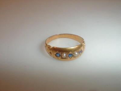 A 15ct gold Victorian dress ring