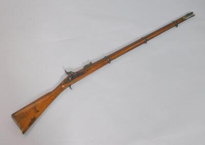 A Victorian 1858 Tower percussion three band musket