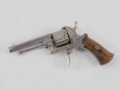 A Belgian six shot pinfire revolver - 2