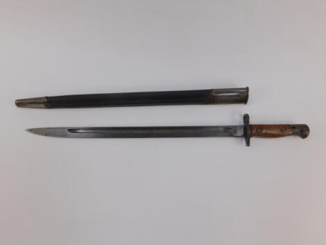 A British P1903 pattern bayonet