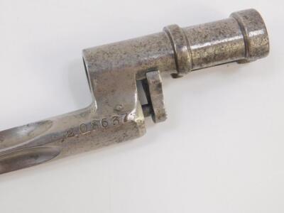 A 19thC steel socket bayonet - 3