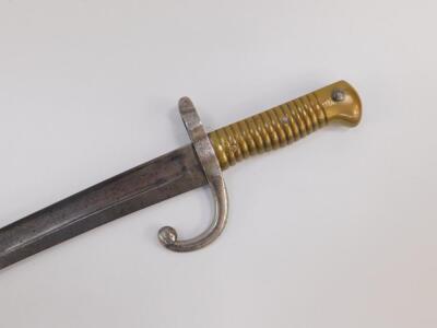 A French 1868 Chassepot sword bayonet