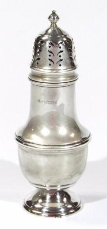 An Elizabeth II silver sugar caster