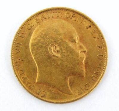 An Edwardian gold half sovereign - 2