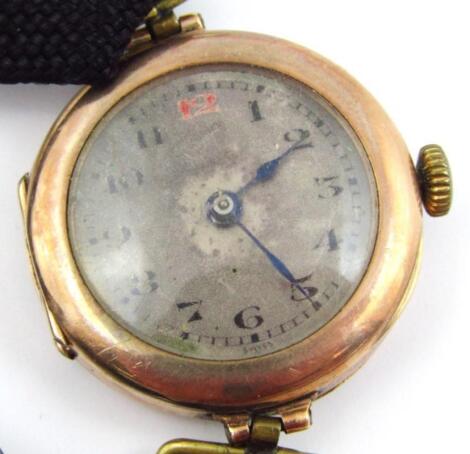 A 9ct gold cased ladies cocktail watch