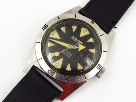 A 1960's L E Cheminant Master Mariner diver's watch