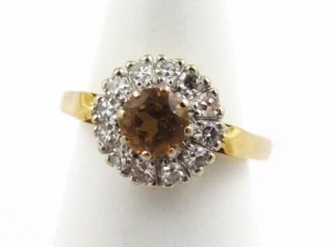 An 18ct gold dress ring