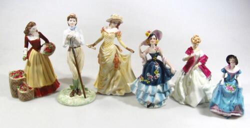 Various Royal Worcester figures and others