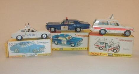 A Dinky 165 Ford Capri - Police version