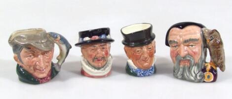 Four Royal Doulton character jugs