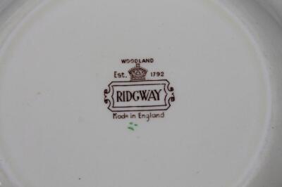 A Ridgway Woodland pattern part dinner service - 3