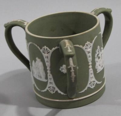 Various Wedgwood green Jasperware - 2