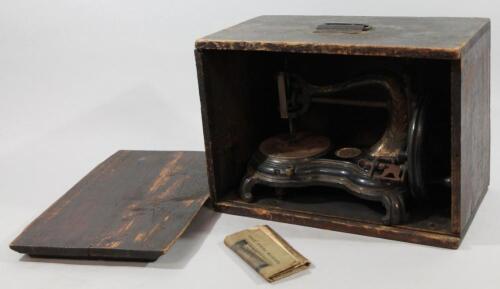 A late 19thC/early 20thC Jones figure of eight sewing machine