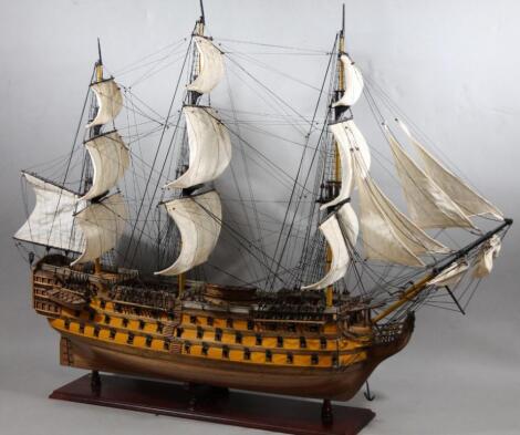 A modern scratch built model of HMS Victory