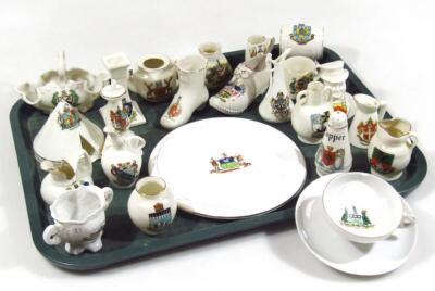 Various crested china